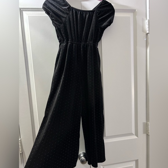 Tahari Black Jumpsuit with Dotted Pattern - Picture 6 of 6
